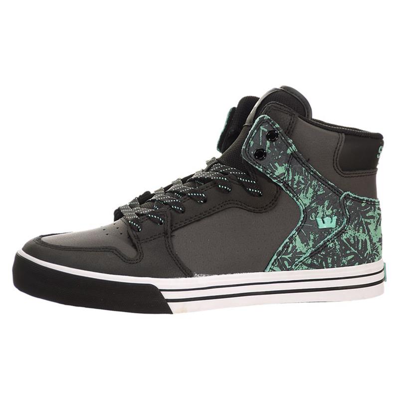 Supra VAIDER Sneaker High Damen Schwarz Grün Lagerverkauf YBSNT6734